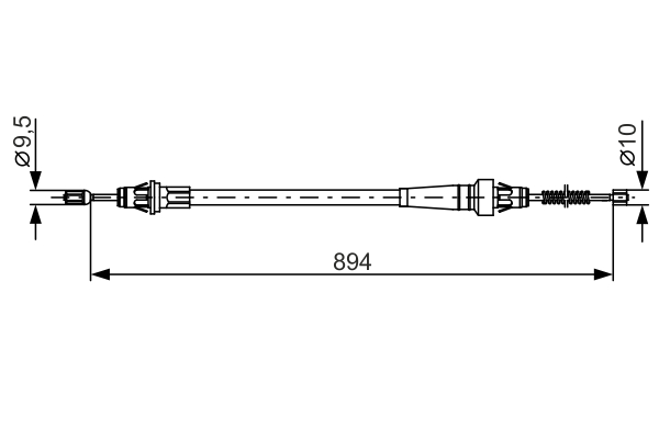 Vaijeri, seisontajarru (Takana)  art. 1987482365