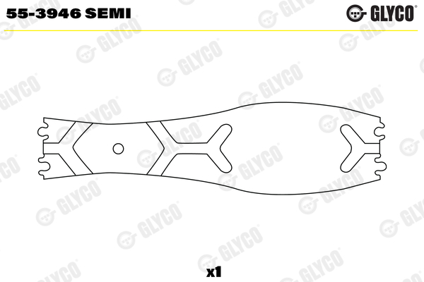 Laakerin holkki, kiertokanki (Puoli)  art. 553946SEMI