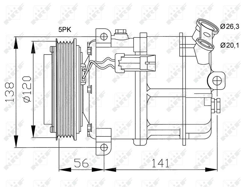 Kompressori, ilmastointilaite  art. 32117